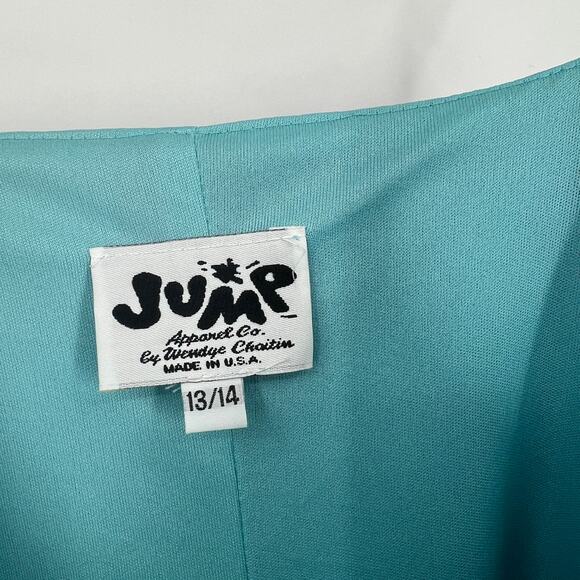 Y2k Vintage JUMP Ombré Blue Satin Slip Maxi Dress Size Medium - Picture 7 of 9